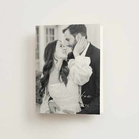 Folded Wedding Thank You Cards