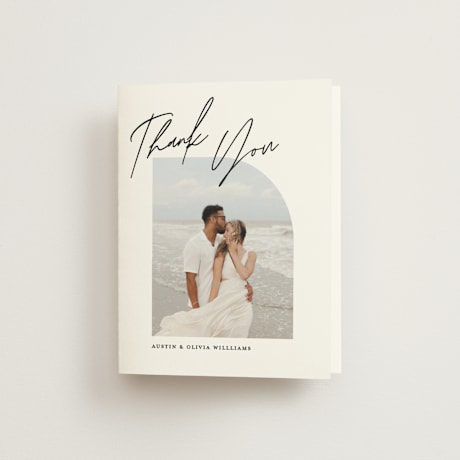 Folded Wedding Thank You Cards