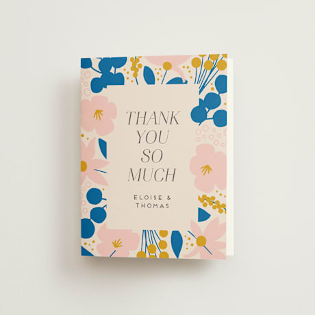 Folded Wedding Thank You Cards