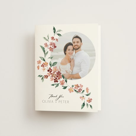 Folded Wedding Thank You Cards