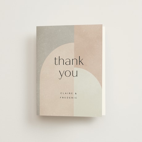 Folded Wedding Thank You Cards