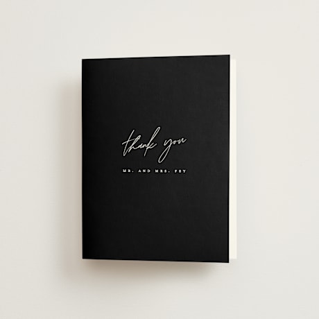 Folded Wedding Thank You Cards