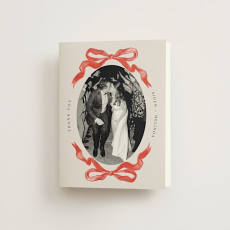 Folded Wedding Thank You Cards