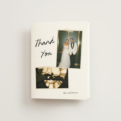 Folded Wedding Thank You Cards