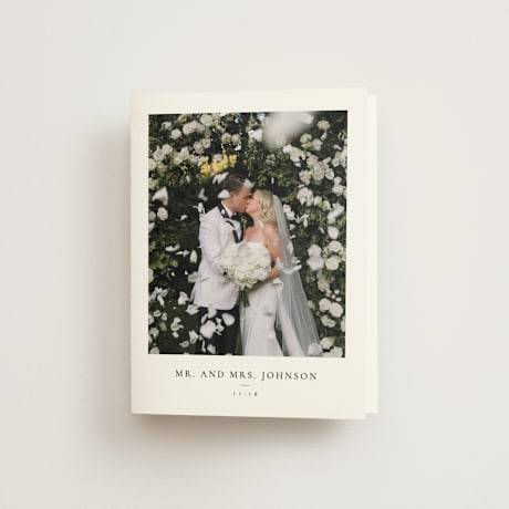 Folded Wedding Thank You Cards