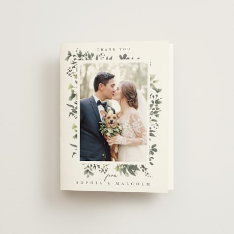 Folded Wedding Thank You Cards