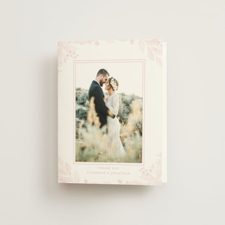 Folded Wedding Thank You Cards