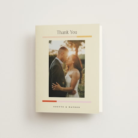 Folded Wedding Thank You Cards