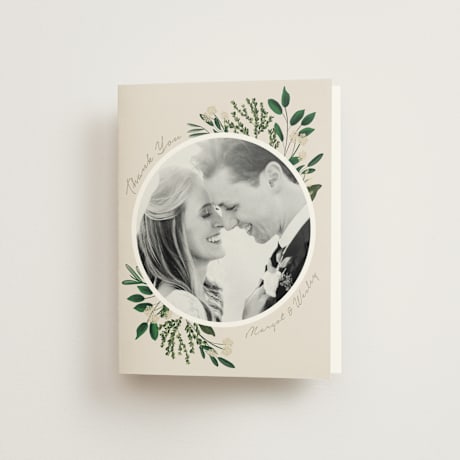 Folded Wedding Thank You Cards