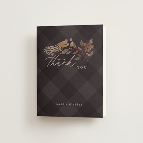 Folded Wedding Thank You Cards