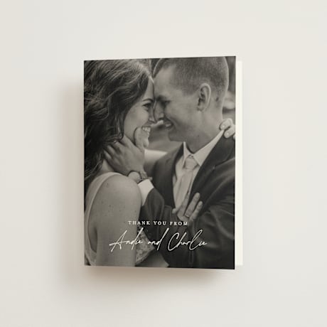 Folded Wedding Thank You Cards