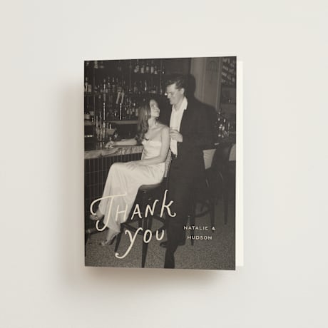 Folded Wedding Thank You Cards