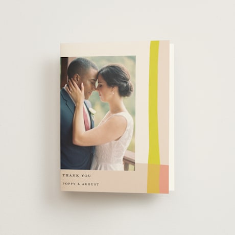 Folded Wedding Thank You Cards