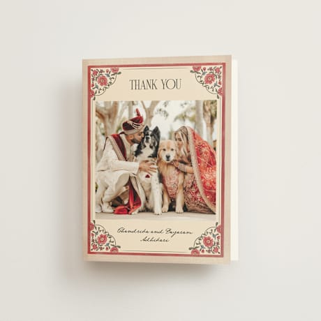 Folded Wedding Thank You Cards