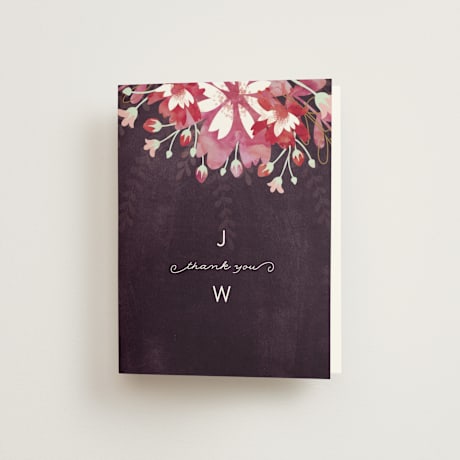 Folded Wedding Thank You Cards