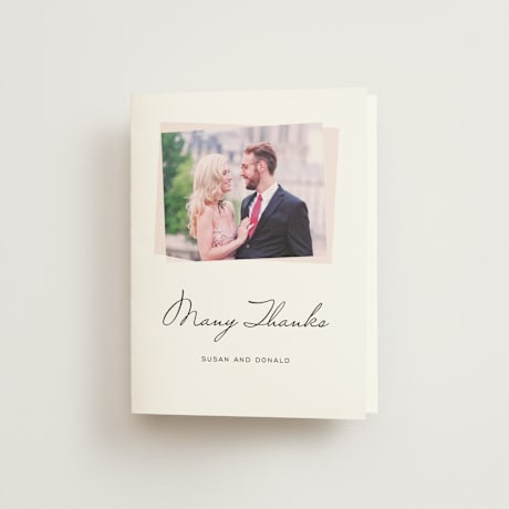 Folded Wedding Thank You Cards