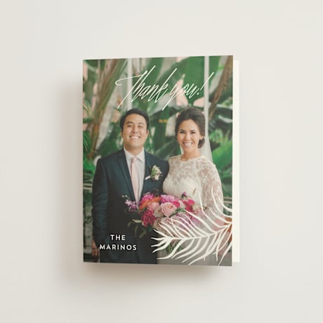Folded Wedding Thank You Cards