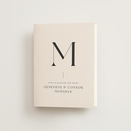 Folded Wedding Thank You Cards