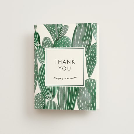 Folded Wedding Thank You Cards