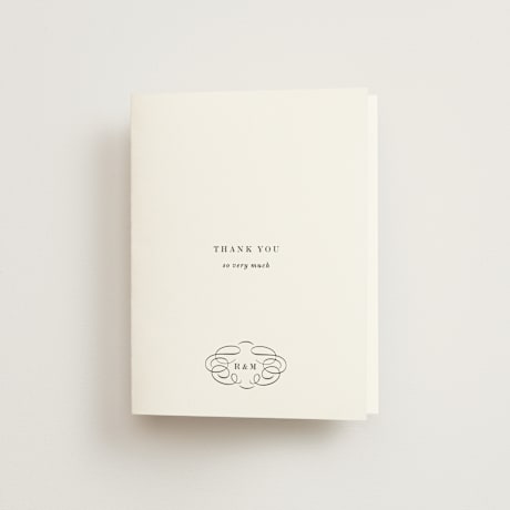 Folded Wedding Thank You Cards