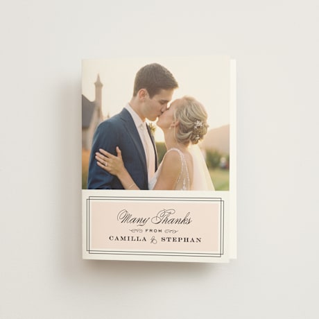 Folded Wedding Thank You Cards