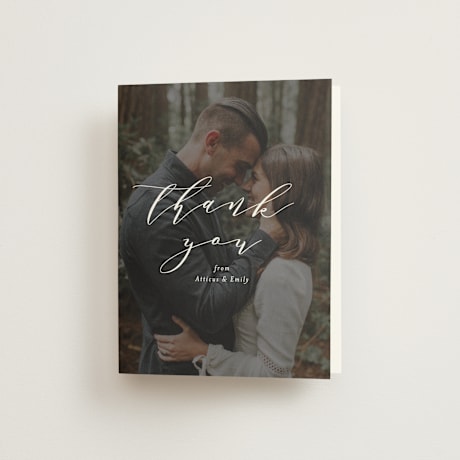 Folded Wedding Thank You Cards