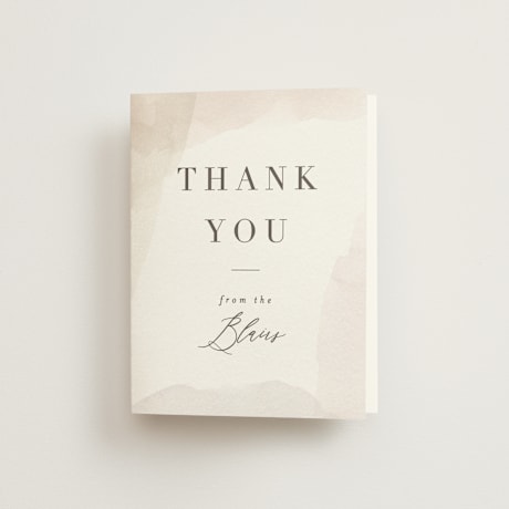Folded Wedding Thank You Cards