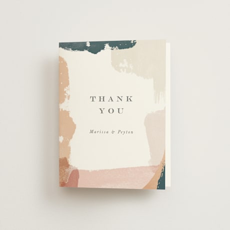Folded Wedding Thank You Cards