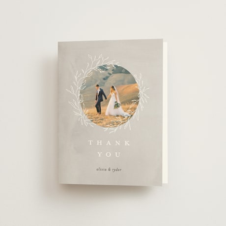 Folded Wedding Thank You Cards