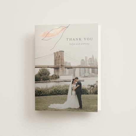 Folded Wedding Thank You Cards