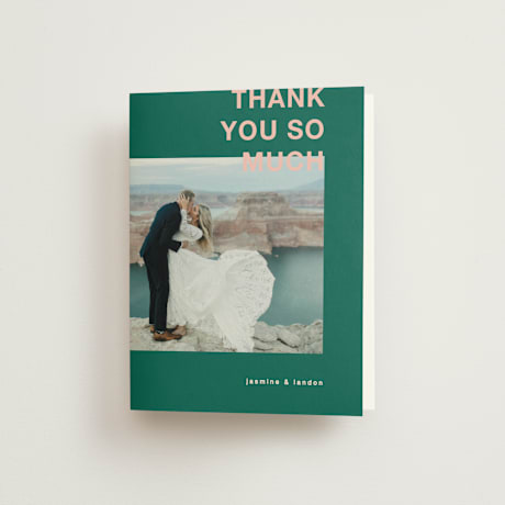 Folded Wedding Thank You Cards