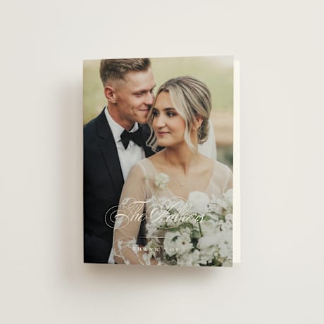 Folded Wedding Thank You Cards