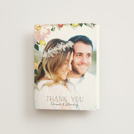 Folded Wedding Thank You Cards