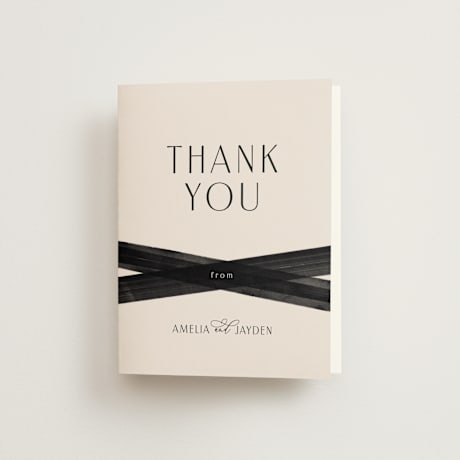 Folded Wedding Thank You Cards