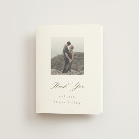 Folded Wedding Thank You Cards