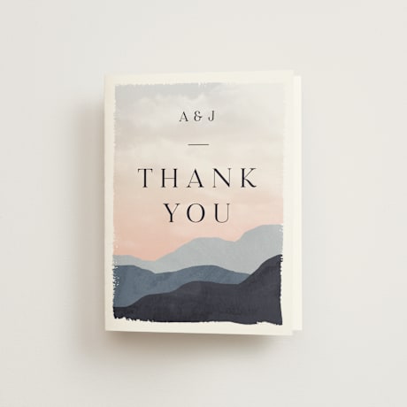 Folded Wedding Thank You Cards