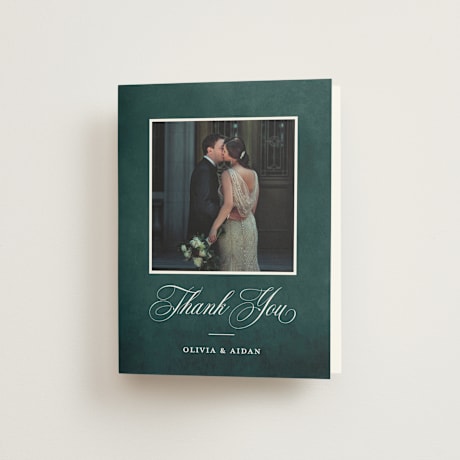Folded Wedding Thank You Cards