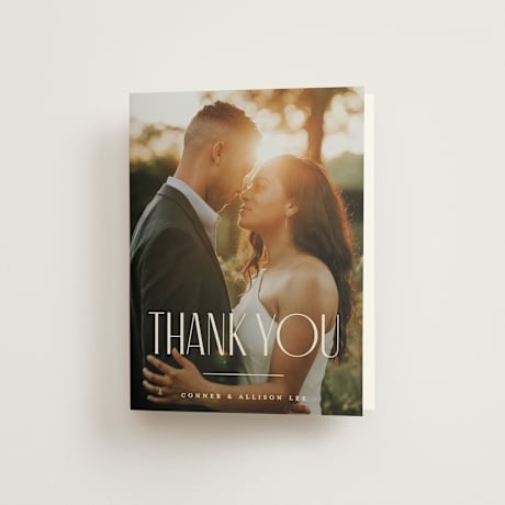 Folded Wedding Thank You Cards