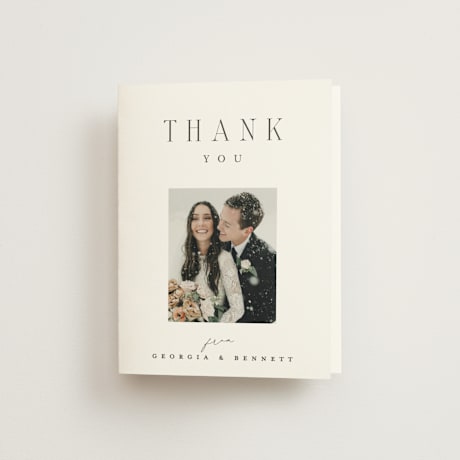 Folded Wedding Thank You Cards