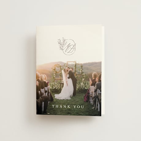 Folded Wedding Thank You Cards