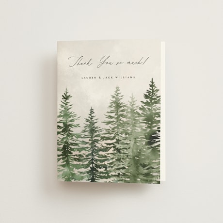 Folded Wedding Thank You Cards