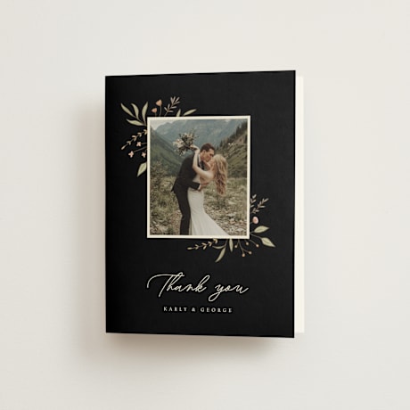 Folded Wedding Thank You Cards