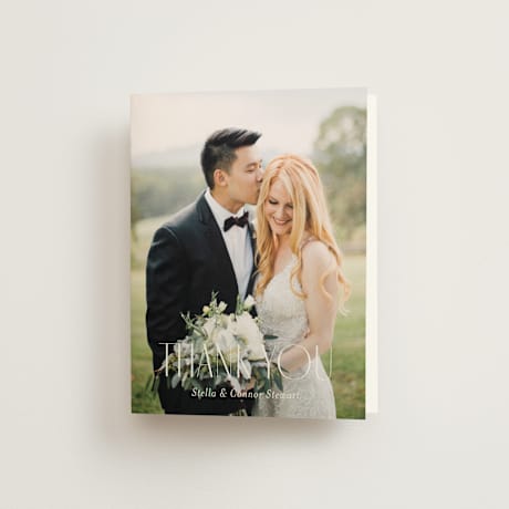 Folded Wedding Thank You Cards