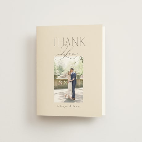 Folded Wedding Thank You Cards