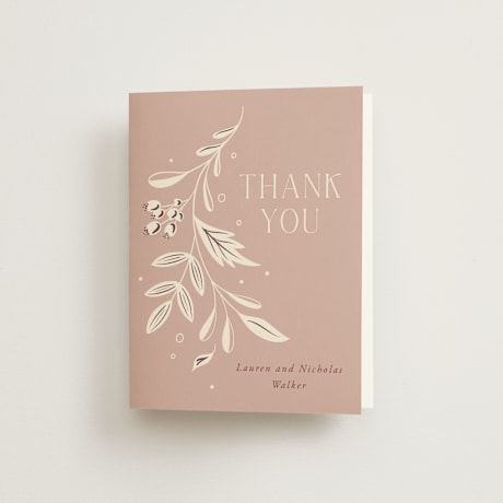 Folded Wedding Thank You Cards
