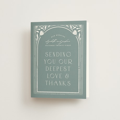 Folded Wedding Thank You Cards