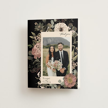 Folded Wedding Thank You Cards