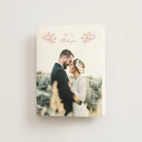 Folded Wedding Thank You Cards