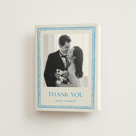 Folded Wedding Thank You Cards