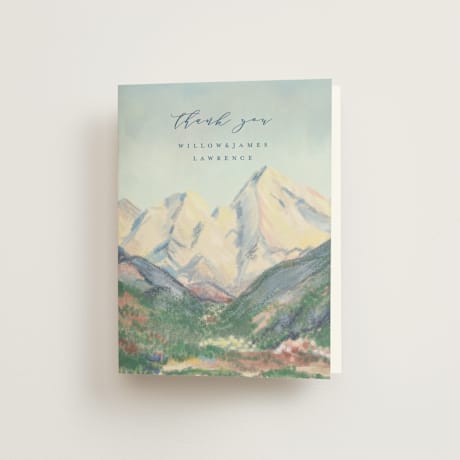 Folded Wedding Thank You Cards